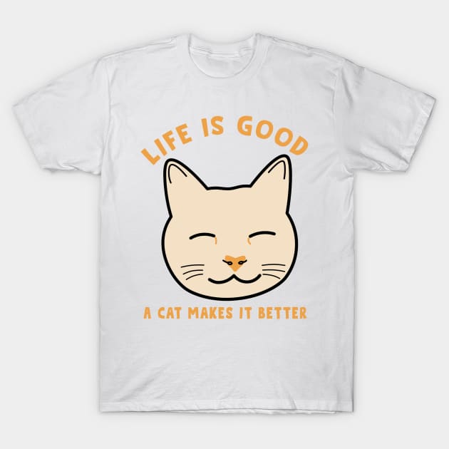 Life is good 2025 cat t shirts